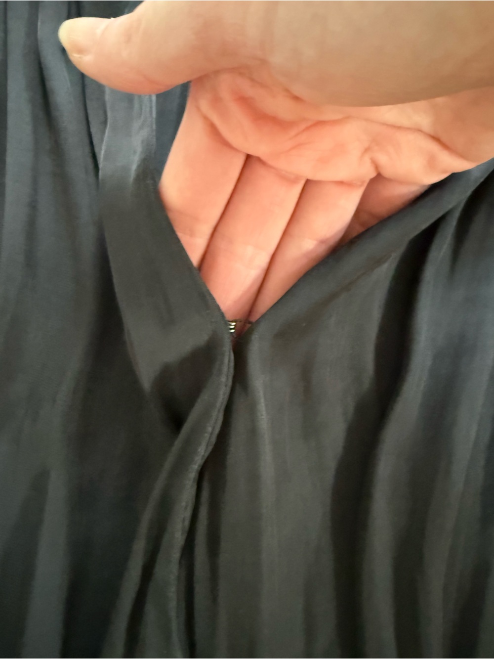 NET GAP Black Long-Sleeve Surplice Bodysuit M - Picture 7 of 12